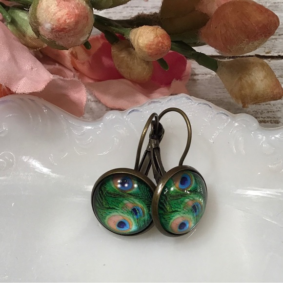 Peacock Earrings - Picture 3 of 7